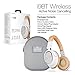 Naztech i9 Wireless Active Noise Cancelling Headphone 30 hrs Playtime for iPhones, Smartphones, Tablets, Computers,TV & Work/Airplane Adapter Included (Beige)