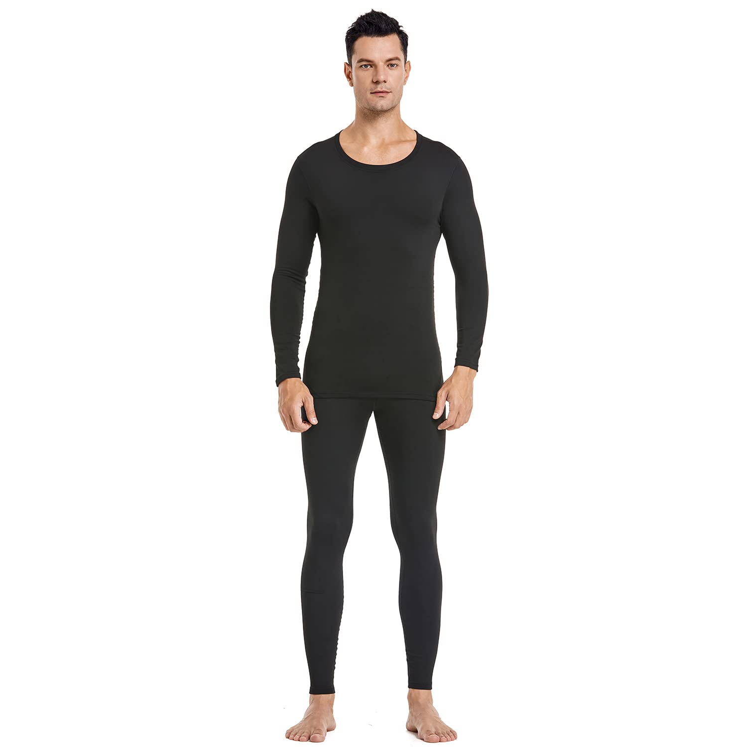 Photo 1 of  Thermal Underwear Men Ultra-Soft  Set Black, Medium