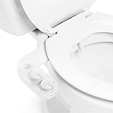 Brondell Fresh Spa Adjustable, Bidet Attachment FSA-25 for Toilet Seats with Adjustable Single Nozzle, Side Arm Control, Thin
