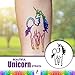 INGALA Pro Glitter Tattoo Kit. 24 Extra Fine Glitter Colors, PRO Tattoo Stencils and Glitter Tattoo Glue for The Perfect Glitter Tattoos Set