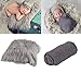 Aniwon 2Pcs Baby Photo Props Long Ripple Wraps DIY Blanket Newborn Wraps Photography Mat for Baby Boys and Girls (Grey & Dark Grey)