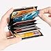 RFID Credit Card Holder for Women or Men, Slim RFID Blocking Credit Card Wallets, Stainless Steel Credit Card Protector for Holding Debit Cards and ID Cards (Black)