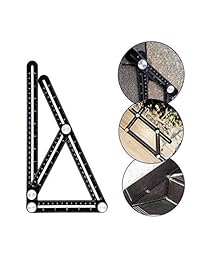 SmallGrass   Herramienta de medición de múltiples ángulos de aleación de aluminio ajustable   profesional cualquier ángulo Multi función Regla