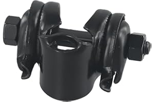 Bicycle Seatpost Clamp 22.2 mm Steel Twin Rail Saddle Attachment for Standard Bike Saddles and Seatposts, Easy Install for Cy