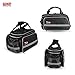 Arltb Rear Bike Rack Bag 10-25L Bike Saddle Bag Waterproof Bikepacking Bag Panniers with Rain Cover