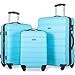 Merax Travelhouse Luggage 3 Piece Expandable Spinner Set (SkyBlue_1)