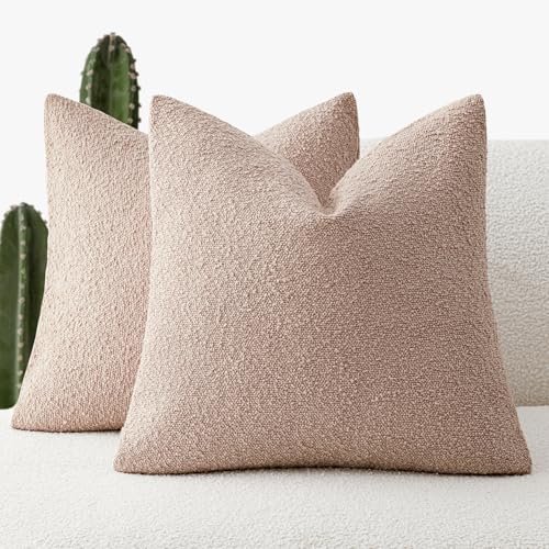 Foindtower Decorative Textured Boucle Throw Pillow