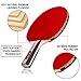 Keser Sports 5-Star Ping Pong Paddle Set – 4 Player Racket Set Bundle with 8 Professional ABS Balls and Portable Storage Bag Included. Advanced Spin, Speed and Control for Indoor/Outdoor Table Tennis