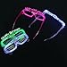 12 Pack LED Light Up Glasses - Happy New Year Assorted Flashing Lights - Fun New Year Party Decorations, Party Favors