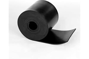 WochiTV Solid Rubber Strips Rolls, 5" Wide x 1/8" Thick x 120" Long Neoprene Rubber Sheets Perfect for DIY Gasket Material, S