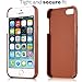 KAVAJ iPhone SE/5S/5 Case Cover Leather Tokyo Cognac Brown - Genuine Leather Back Cover with Business Card Holder. Slim Fit Back Cover As Premium Accessory for Apple iPhone Doubles As A Wallet