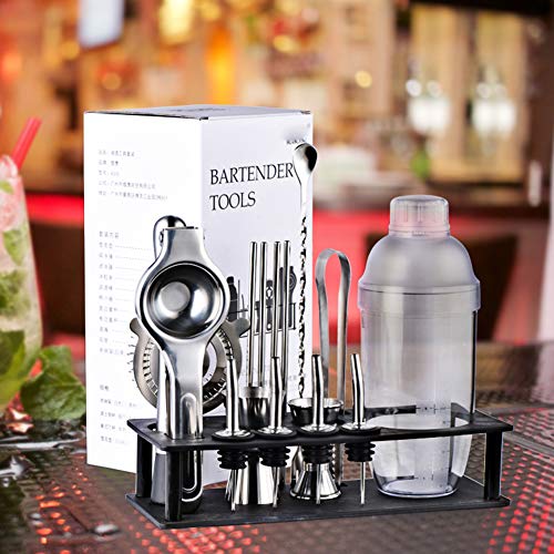 Cocktail Set,17-Teilig, Cocktail-Shaker-Set, Bartending-Kit Edelstahl-Cocktailbar-Werkzeuge, Perfect Home Bartending-Kit… – Bild 4