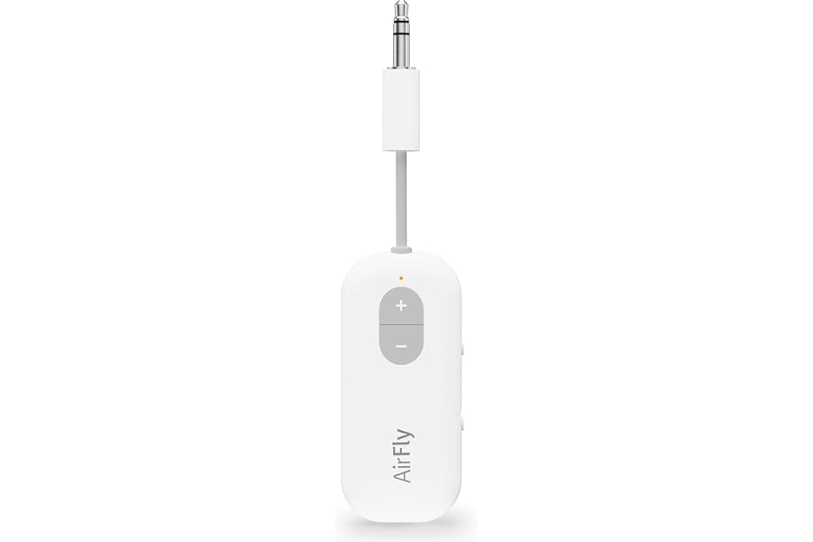 Twelve South AirFly SE | Bluetooth Wireless Audio Transmitter Adapter for AirPods/Headphones, 20+ Hr Battery, Works with 3.5m