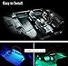 Car LED Strip Light, YANF 4Pcs 36 LED Music Car Interior Light Led Under Dash Lighting Kit Multicolor Floor Lights with Sound Active Function and Wireless Remote Control