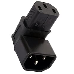 IEC Male C14 to C13 Right Angled 90 Degree IEC C13