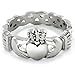 West Coast Jewelry | ELYA Stainless Steel Claddagh with Celtic Knot Promise Ring - Size 8