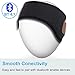 Mydeal Lightweight Bluetooth Headband with Wireless Headphone Headset Earphone Stereo Speakers Mic Hands Free for Gym Fitness Exercise Outdoor Sport,Compatible with Iphone Android Cell Phones - Black