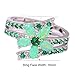 CiNily Silver Green Fire Opal Emerald Women Jewelry Gemstone Ring Size 5-12 (6)