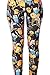 QZUnique Women's Cartoon Character Digital Printed Footless Elastic Leggings