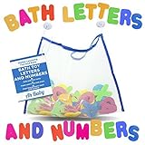 Ah Baby Bathtub Letters and Numbers with Mesh Bath Toy Organizer