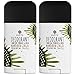 Alaffia - Neem Turmeric Activated Charcoal Deodorant, Odor Protection and Support from Shea Butter and Aloe Vera, Fair Trade, No Aluminum, No Parabens, Mandarin Ginger, 2.65 Ounces (2 Pack)