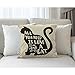 Moslion All You Need is Love and a Cat Lover Quote Pillow Covers Decorative Animal Black Cat Throw Pillow Cases 18