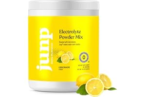JUNP Hydration Electrolyte Powder, Electrolytes Drink Mix, Hydration Mix, Sugar Free, Gluten Free, 0 Calories, 0 Carbs, Keto Friendly, NON - GMO Kosher, 90 Servings. (Lemonade)