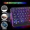 KLIM-Chroma-Gaming-Keyboard-UK-Layout-Slim-Durable-Ergonomic-Quiet-Waterproof-Silent-Keys-USB-Wired-Backlit-Keyboard-for-Laptop-PC-Mac-Gamer-PS4-keyboard-NEW-2021-VERSION-Black KLIM Chroma Gaming Keyboard Wired USB - NEW 2023 - Durable Ergonomic Waterproof Silent Keyboard - 2 ms Response Time…