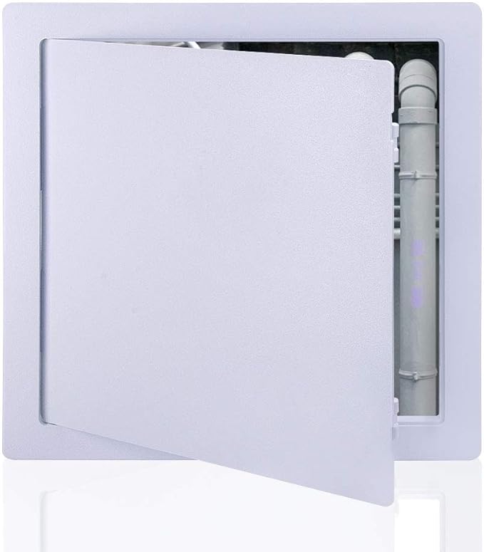 Suteck Plastic Access Panel Drywall Ceiling 12 x 12 Inch White Access