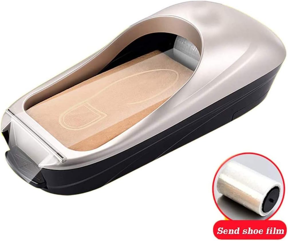 Household Shoe Cover Machine Automatic Shoe Cover Dispenser Overshoe Cap Disposable Shoe/Foot Covers for Home Office Factory Floor Guard Starter Kit Shoe Cover Machine