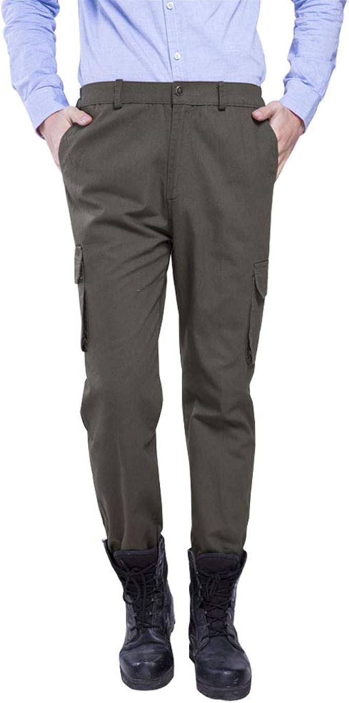 mens khaki work trousers
