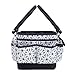 Everything Mary Grey Geometric Deluxe Store and Tote - Storage Craft Bag Organizer for Crafts, Sewing, Paper, Art, Desk, Canvas, Supplies - High Quality Storage Organization with Handles for Travel