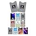 12 RFID Blocking Sleeves Set (10 Credit Card Protector Sleeves & 2 Passport Protectors) Effective Protection Against Identification Theft & Credit Card Fraud | Colorful, Stylishly Designed Holders