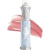 Flower Knows Shell's Jewel Nourishing Lip Glaze,Hydrating Lip Gloss with Hyaluronic,Moisturizing Plumping Oil,Non-Sticky Formula,0.16 fl.oz(P04 Seafoam Glow)