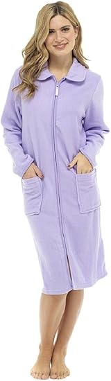 peignoir eponge fermeture eclair