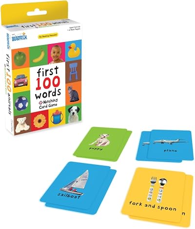 Briarpatch University Games First 100 Words Matching Card Game 48 Cards