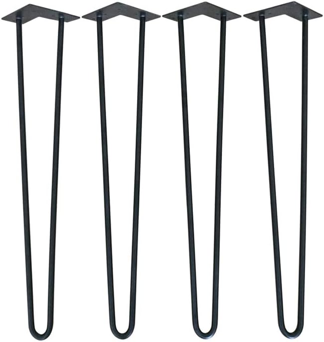Hairpin Table Legs 24 Inch Set of 4 Side Table Legs Heavy Duty DIY