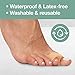 ZenToes Pack of 4 Toe Separators and Spreaders for Bunion, Overlapping Toes and Drift Pain Pads (White)thumb 4