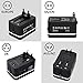 Travel Adapter, Myguru Worldwide All in One Universal Travel Adaptor Power Converters Wall AC Power Plug Adapter Wall Charger with Dual USB Charging Ports for USA EU UK AUS Cell phone laptop