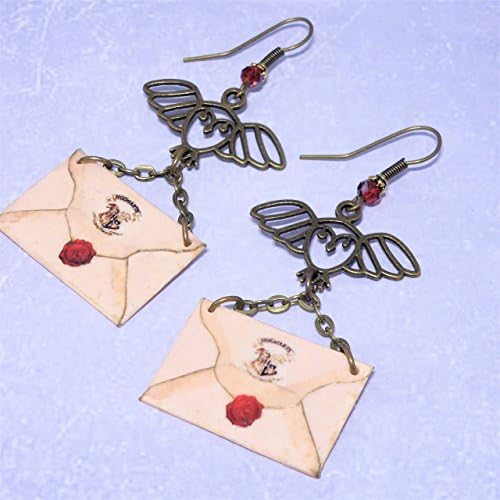 Harry Potter Hogwarts Acceptance Letter Inspired Earrings Handmade by Adorna Designs