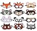 Dlazm 12 Pieces Forest Friends Felt Animal Mask for Birthday Party Favors