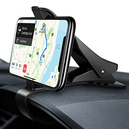 Amazon Brand - Eono Porta Cellulare Auto, Supporto Telefono Auto Cruscotto, Universale per Cellulare, Compatibile con 3,5-6,5 pollici iPhone 12/13/ 14 Plus Pro Max, Samsung