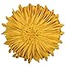 JW 3D Sunflower Accent Pillow Covers Handmade Floral Decorative Round Canvas Cushion Cases Home Sofa Car Bed Room Office Chair Decor Pillowcases with Filler Velvet Flowers 12 Inch Yellow