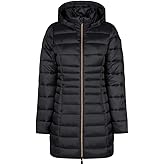 Women's Hooded Animal free Puffer Coat Reese in Black