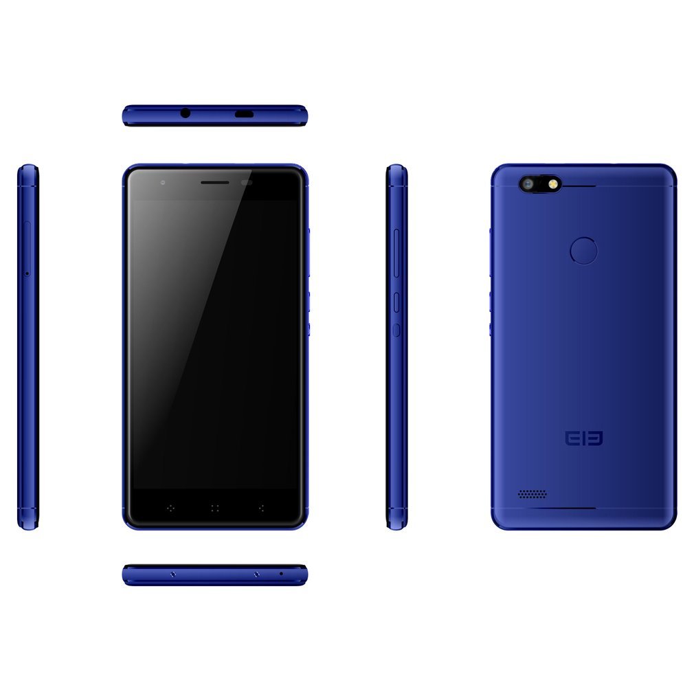 Elephone C1 Mini Migvela Smartphone Android 6.0 4G LTE Quad-Core 5 Inch 1280*720 pixel HD Mobile,1GB RAM 16GB ROM Dual Cameras Dual SIM with Fingerprint(Blue)
