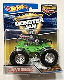 Hot Wheels Monster Jam 2017 25th Anniversary Grave Digger (Includes Re-Crushable Car) 1:64 Scale