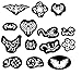 Lucktao 25pcs/set Hair Tattoo Template Hair Trimmer Carved Dye Coloring Tattoos Patterns Stencil DIY Salon Barber Tools