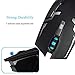 Wireless Rechargeable Mouse, 2.4GHz Wireless 6 Buttons Rechargeable Mouse Silent Buttons Built-in 800mAh Battery 800-1600dpi for PC Computer Notebook by YSSHUI