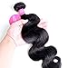 ISEE Hair 8A Unprocessed Brazilian Virgin Body Wave Human Hair 3 Bundles 100% Unprocessed Human Hair Extensions Natural Black (18