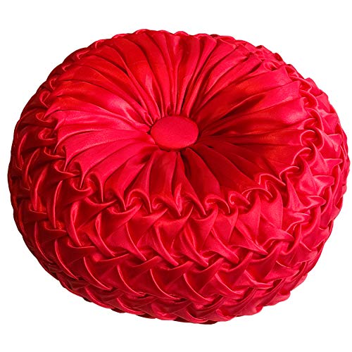 Hello Mariachi Red Sofa Cushions for Sofas Beds Couch Multiple Uses Filled Cushions Ready to Use Handmade Satin Fabric in Bright and Vivid Colors